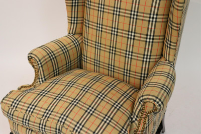 Queen Ann Style Wing Chair, 19th C.