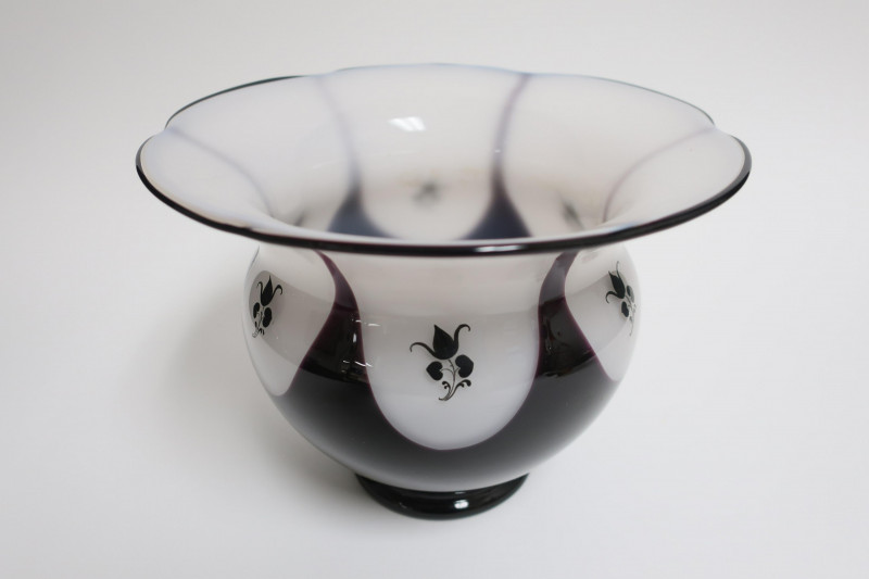 3 Art Deco Glass Bowls & Decanter