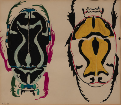 Image for Lot Nancy Graves - Untitled (Two beetles)