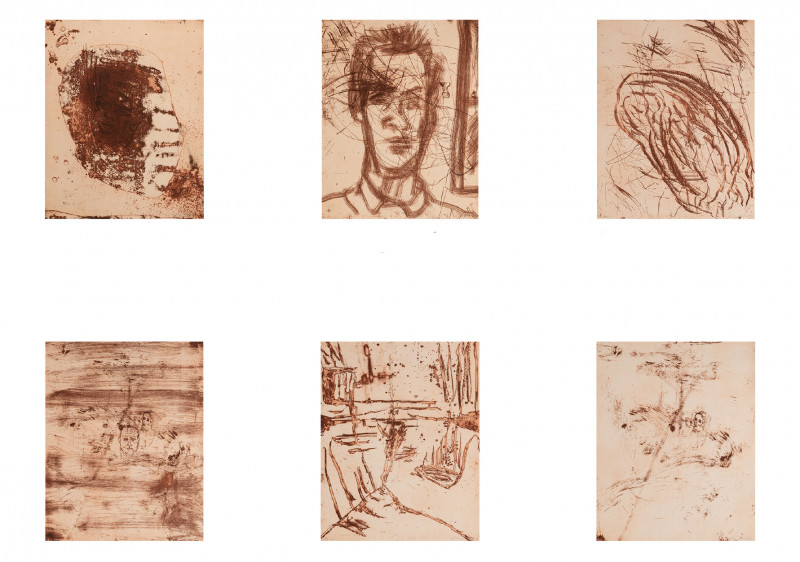 Julian Schnabel - TOD cage without bars - six prints