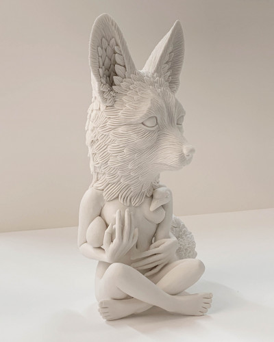 Image for Lot Crystal Morey - Leda and the Swan: Sierra Nevada Red Fox