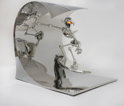Hajime Sorayama - Robot Surf (Silver Version)