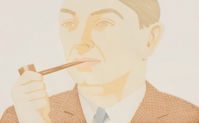 Image for Lot Alex Katz - Man with pipe