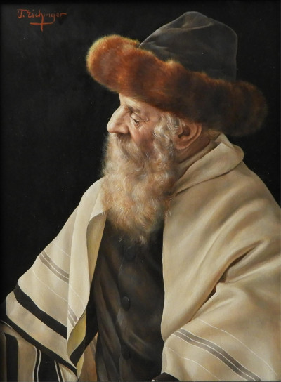 Image for Lot Otto Eichinger - Rabbi with Fur Hat
