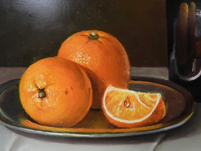 András Gombár - Still Life with Oranges