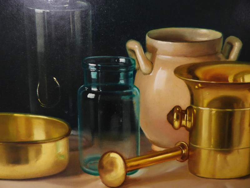 András Gombár - Still Life with Vessels