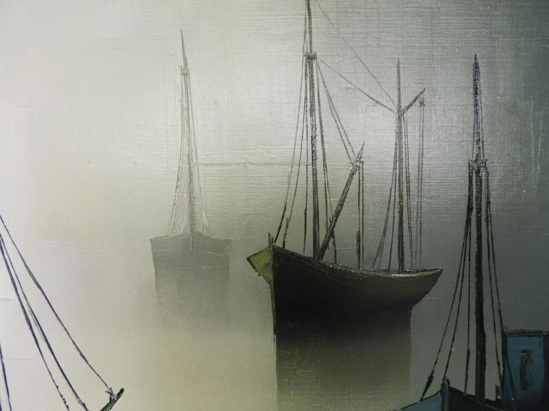 Gilbert Bria - Anchored Boats