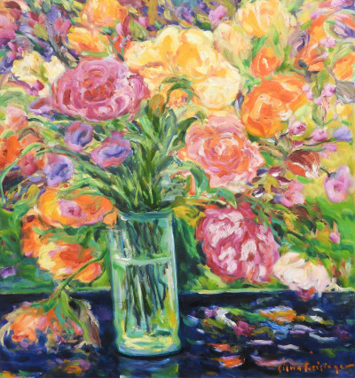 Image for Lot Silvia Reisinger Malva - Colorful Rose Bouquet