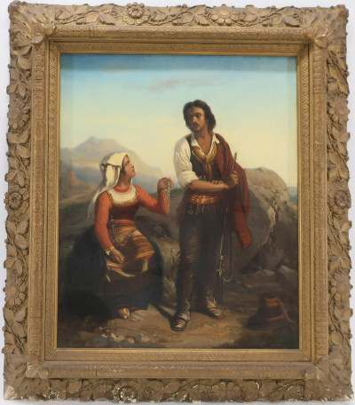 Gypsies, 19th C., Oil on Canvas