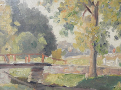 Clark Hobart - Near White, Impressionist Landscape