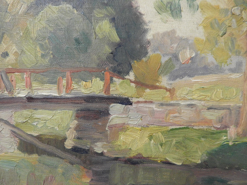 Clark Hobart - Near White, Impressionist Landscape