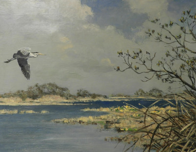 Jo Schrynder - Flying Egret, circa 1953