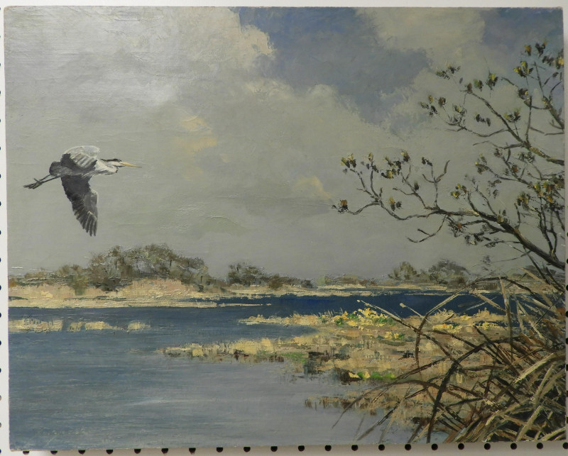 Jo Schrynder - Flying Egret, circa 1953