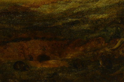 Deer in a Landscape, O/C after H.W.Banks David