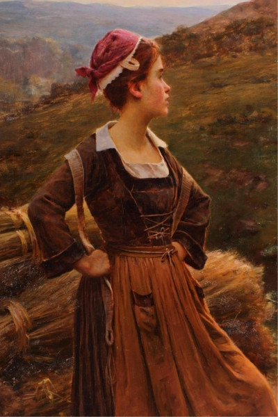 César Pattein - Breton Women O/C 1905