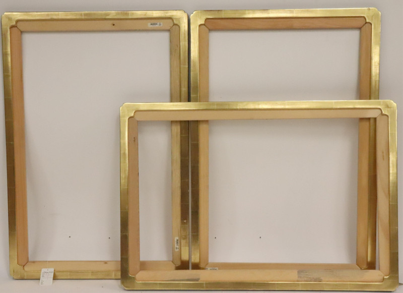 Set of Three Gold Leaf Frames - 24 x 36"