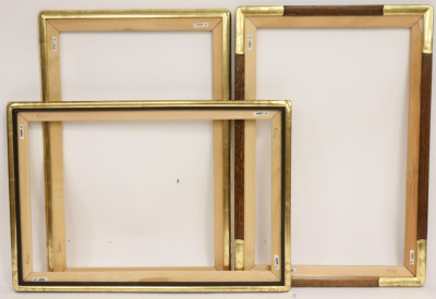 Image for Lot Three Gilt Decorated Frames - 24 x 36