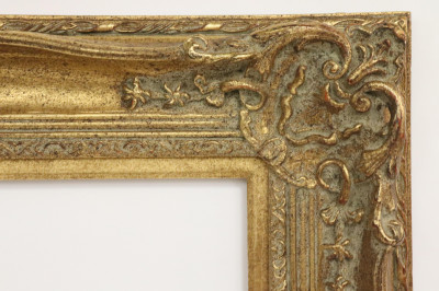 Image for Lot Ornate Antiqued Gilt Frame - 16 x 20