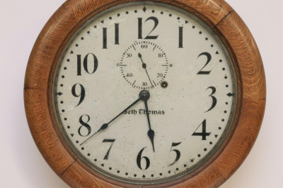 Seth Thomas Regulator Oak Case Clock