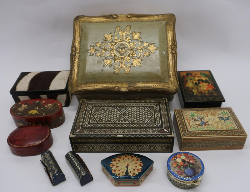 11 Decorative Boxes, Jewelry & others