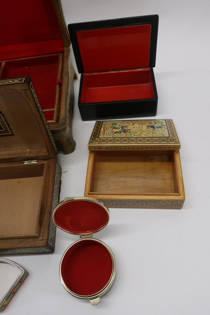 11 Decorative Boxes, Jewelry & others