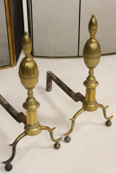 Collection of Brass Hearth Equipment