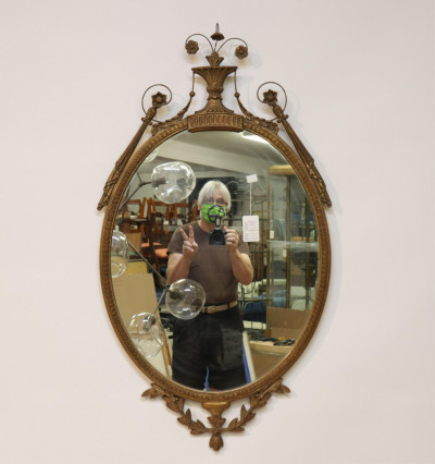 Louis XVI Style Gilt Framed Mirror