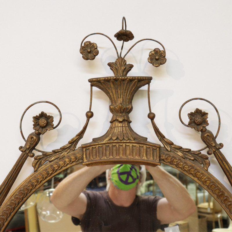 Louis XVI Style Gilt Framed Mirror