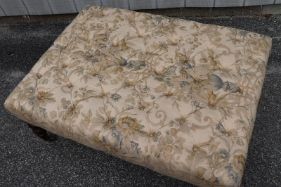 George Smith Floral Upholstered Ottoman