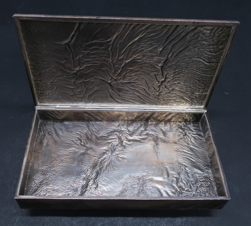 Tiffany Sterling Silver Samorodok Cigar Box