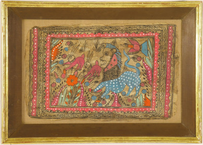 Indian Mola Textile, House of Heydenryk Frame, NYC