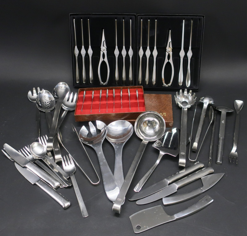 Mostly German Stainless Flatware & Serving Items