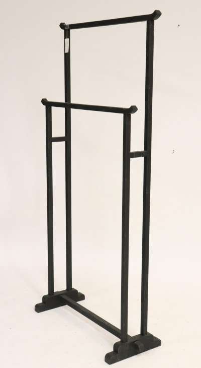 Image for Lot Contemporary Black Painted Metal Kimono Rack