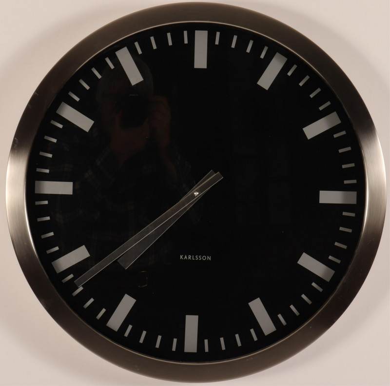 Karlsson Polished Metal Wall Clock