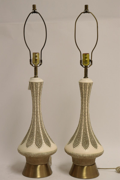 Pair American Mid Century Lamps, circa 1950