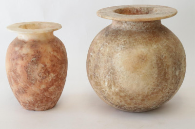 2 Soapstone Vases