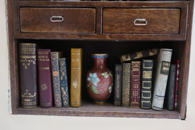 Ettore Sobrero Miniature Library within Book