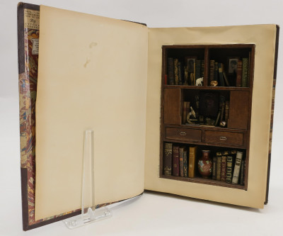 Ettore Sobrero Miniature Library within Book