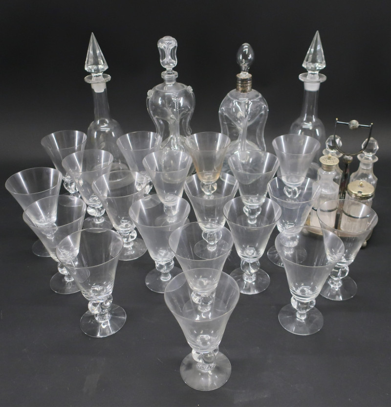 Group of Victorian Crystal Stemware