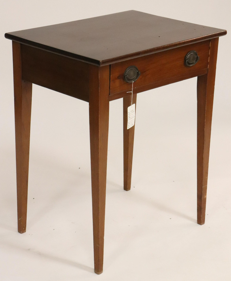 Late Federal Style Stained Cherry Side Table