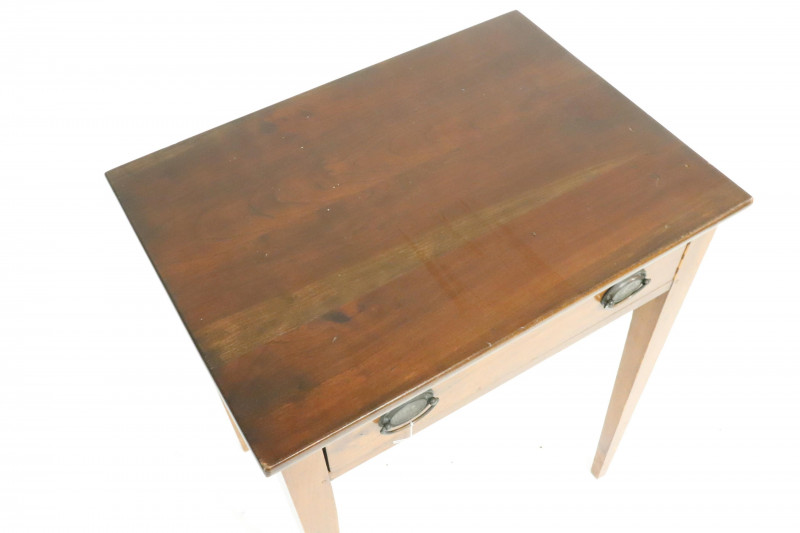 Late Federal Style Stained Cherry Side Table