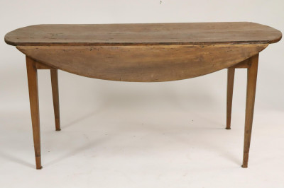 French Provincial Beechwood Dropleaf Dining Table
