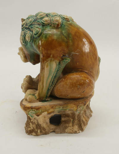Sancai Glazed Pottery Figure of a Lion