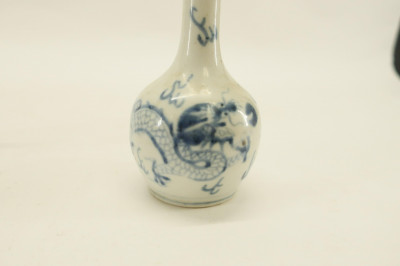 Chinese Ewer and Pair of Small Bottle Vases