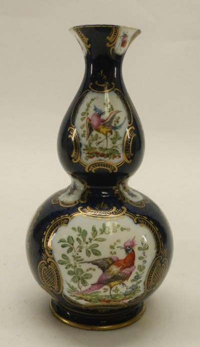 Samson Blue Scale Porcelain Vases, Worcester Style