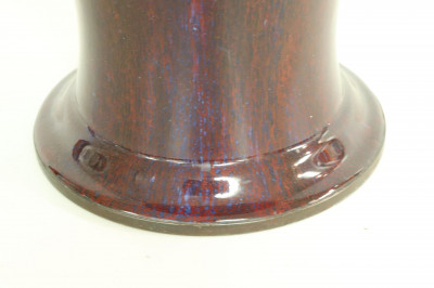 Large Flambé Baluster Vase