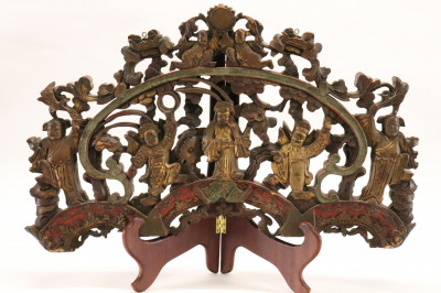 Chinese Carved Panel Top