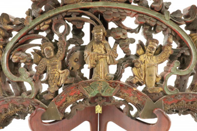 Chinese Carved Panel Top