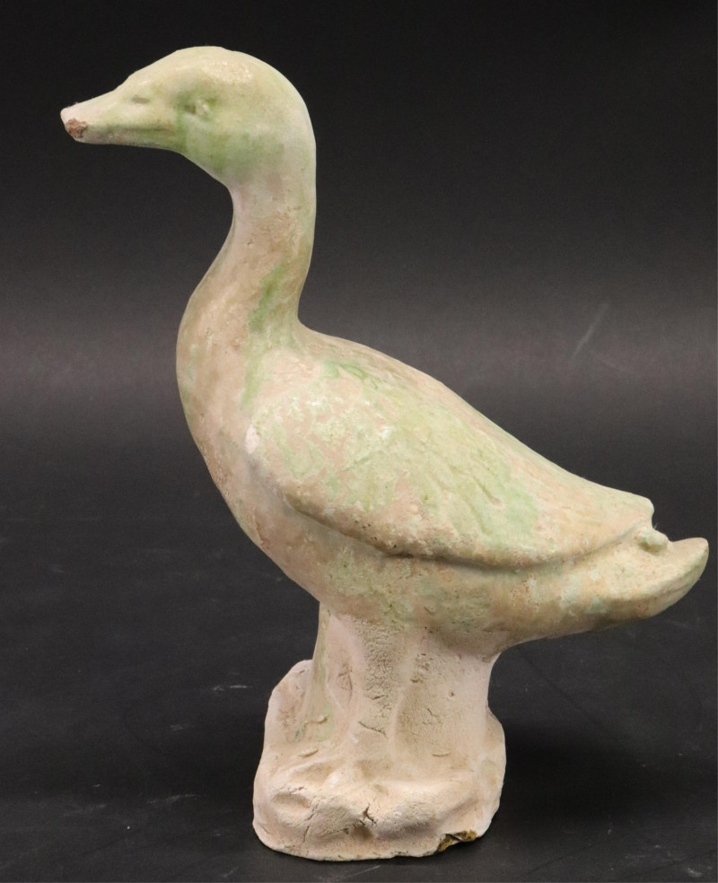 Tang Glazed Pottery Duck