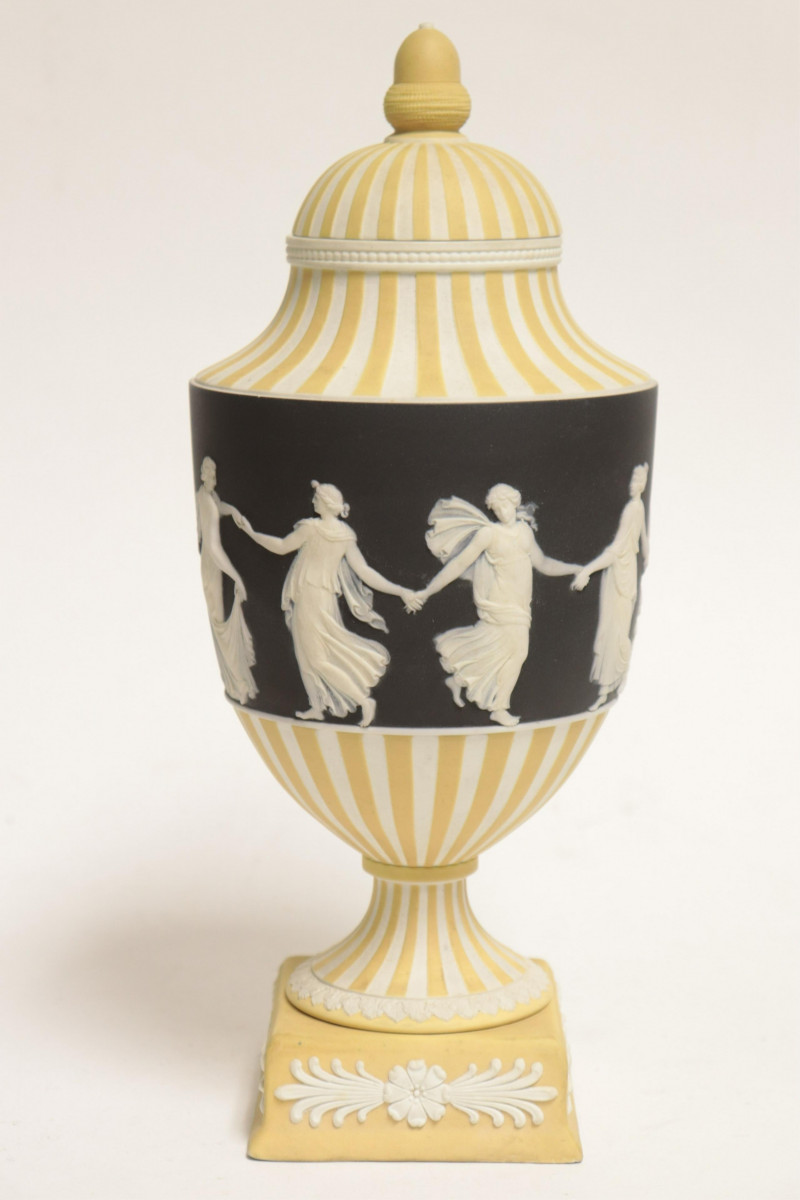 Wedgwood 3-Color Jasper Dip 'Dancing Hours' Vase